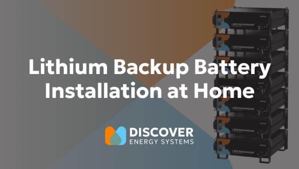 Lithium Backup Battery Installation at Home